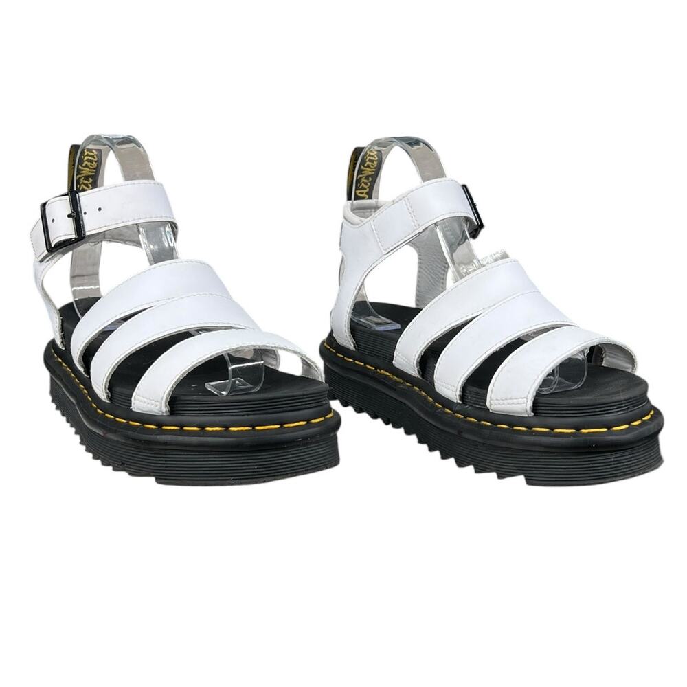 Dr. Martens Blaire White Leather Platform Sandal Size US 7 - Picture 5 of 10